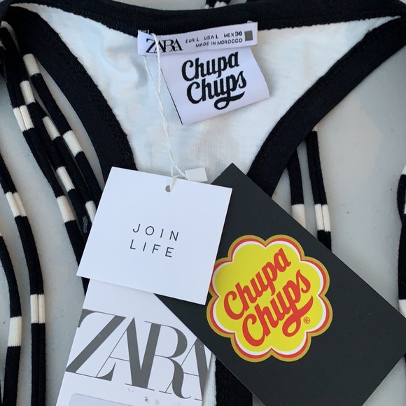 ZARA CHUPA CHUPS FRINGED DRESS - Picture 7 of 9